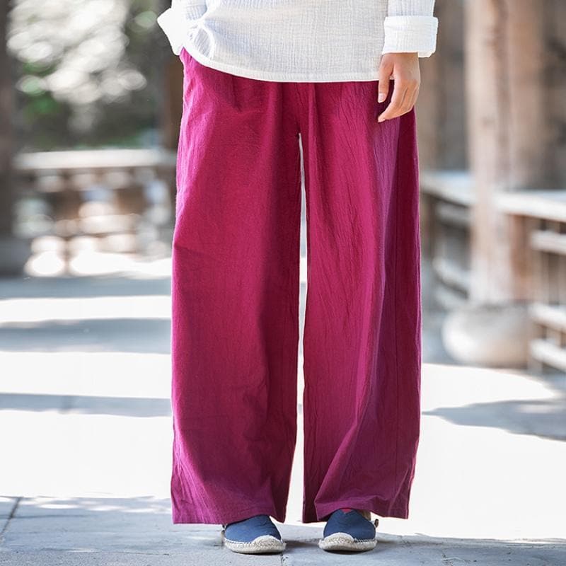 Pantalon Palazzo ample en lin fluide | Zen