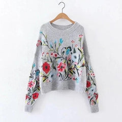 Artsy Fartsy – Pullover mit Blumenstickerei