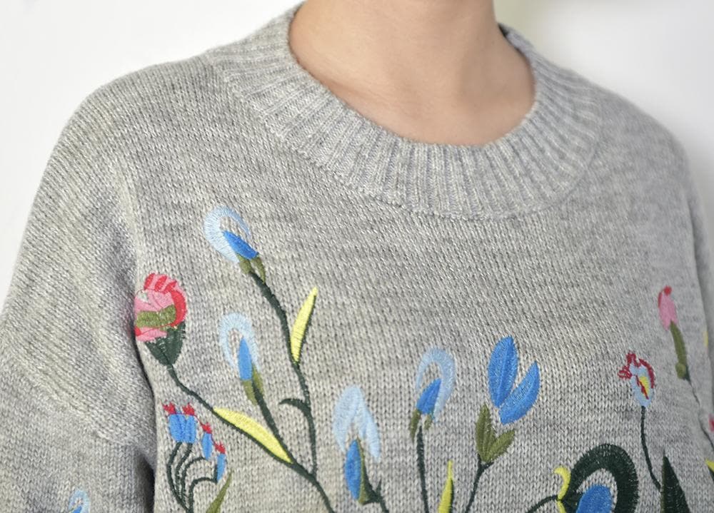 Artsy Fartsy – Pullover mit Blumenstickerei