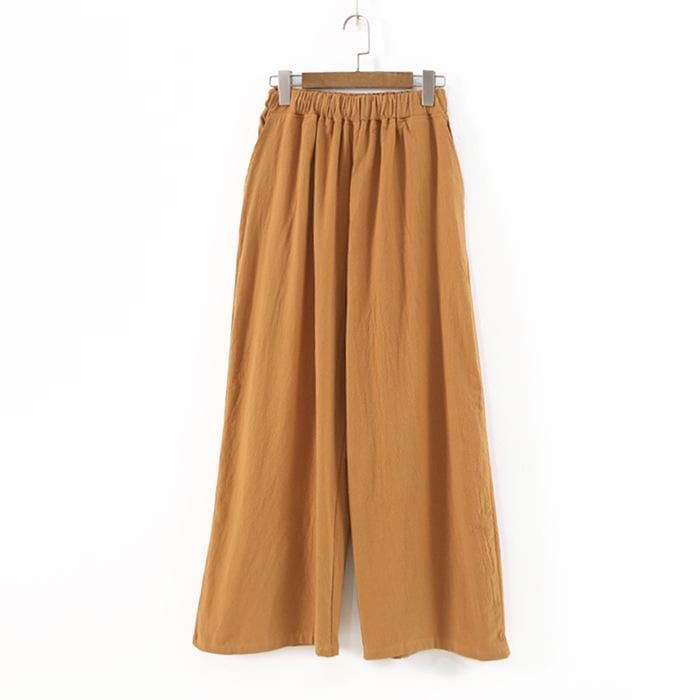 3/4 Length Cotton Linen Pants  | Zen