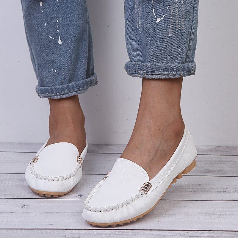 Loafer aus bernsteinfarbenem Denim