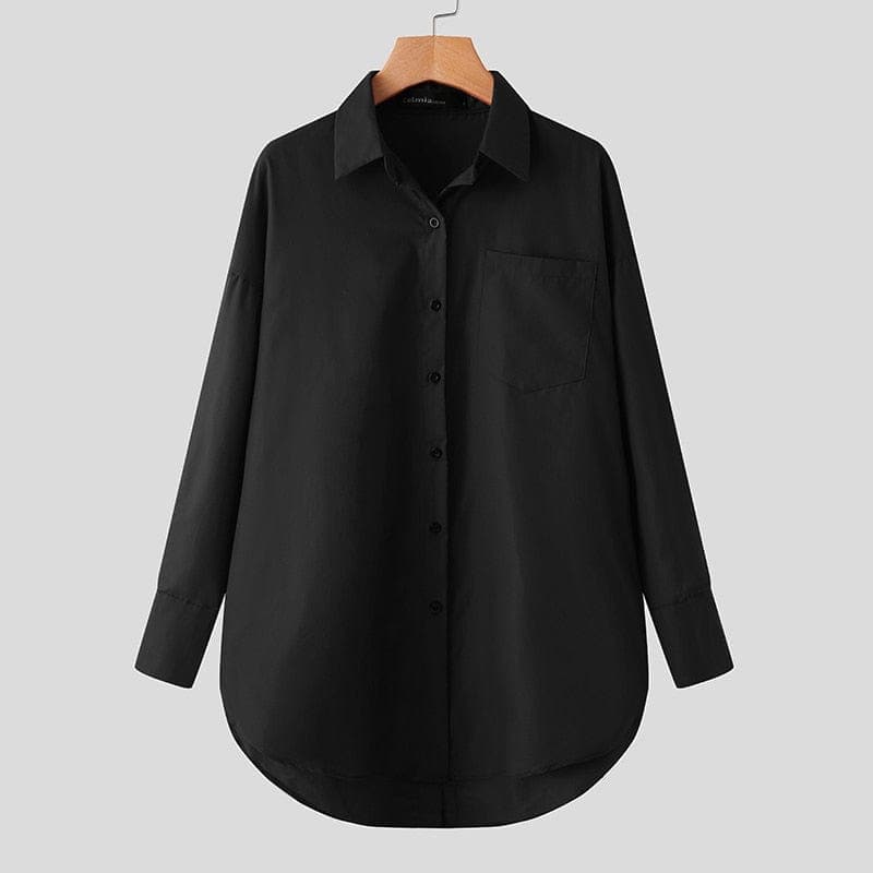 Chemise oversize boutonnée comme ci-dessus