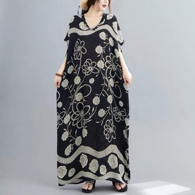 Robe caftan fleurie Blossom