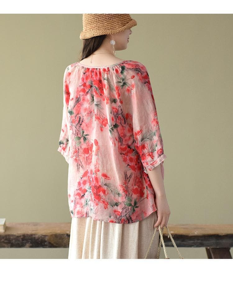 Bailey 3/4 Sleeve Floral Blouse