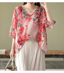 Bailey 3/4 Sleeve Floral Blouse