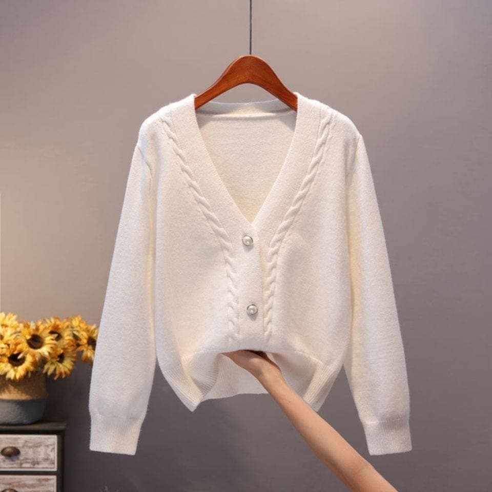 Pull cardigan boutonné Anita