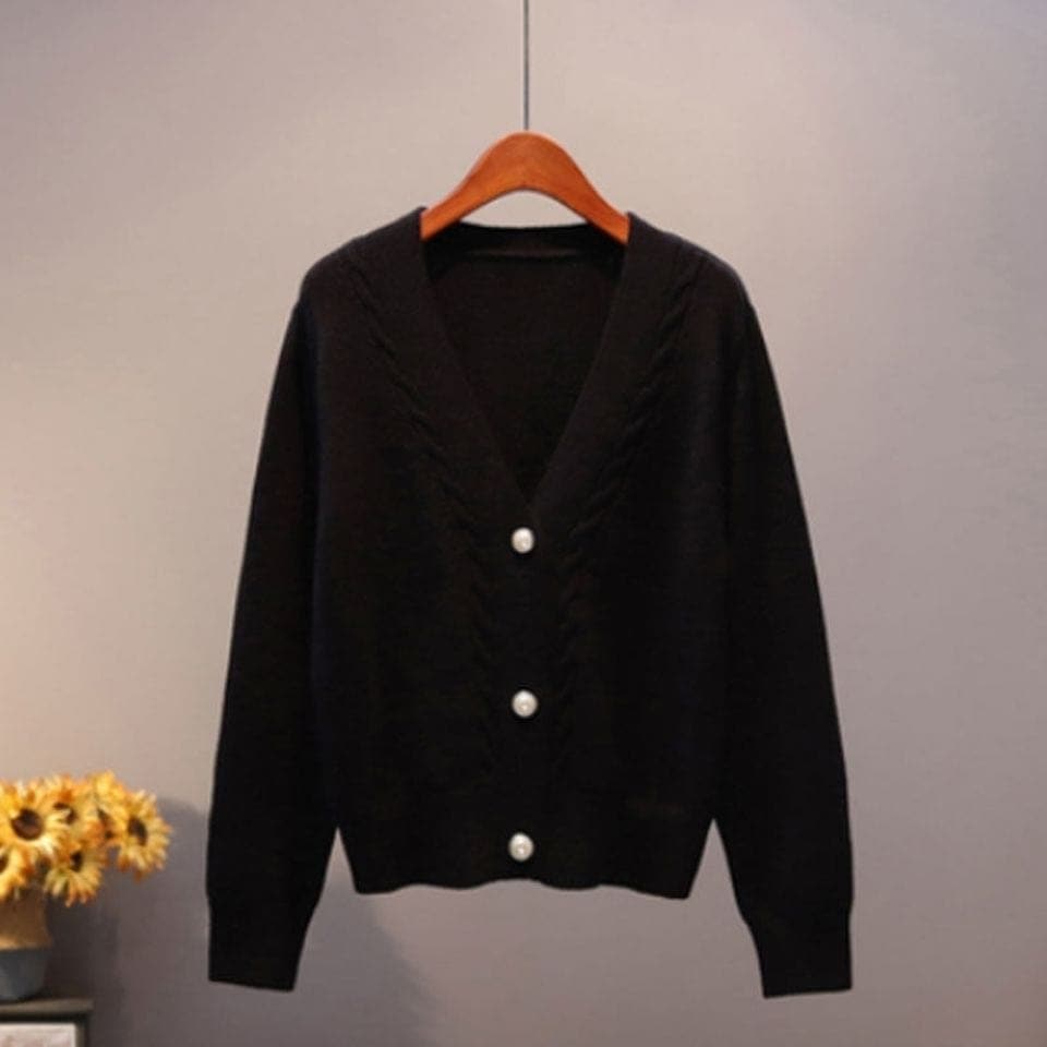 Pull cardigan boutonné Anita