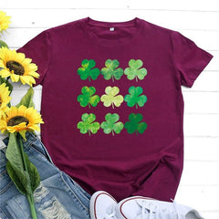 3 Leaves Clover O-Neck T-Shirt