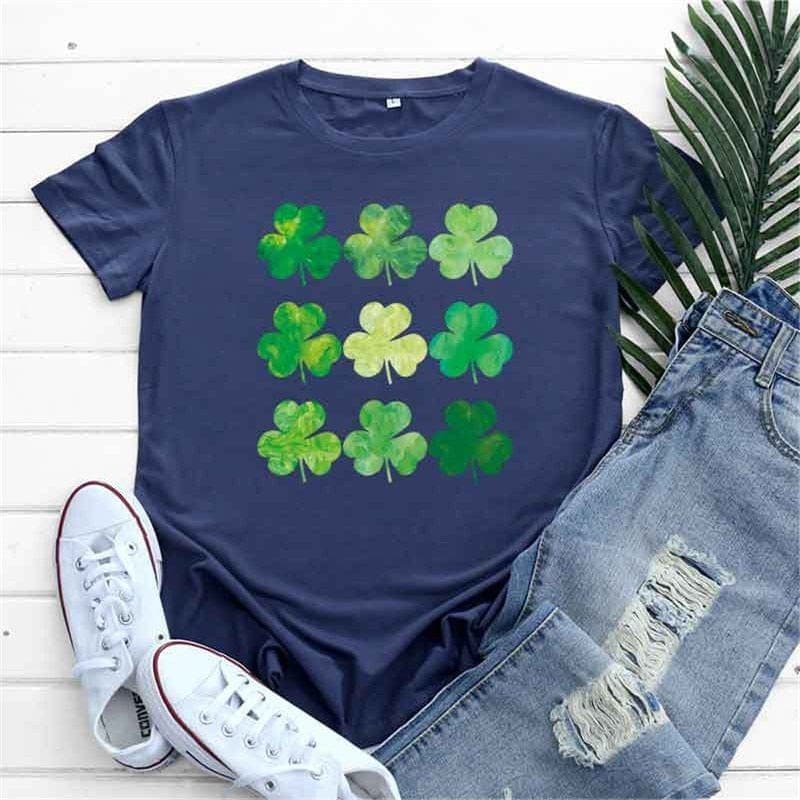 3 Leaves Clover O-Neck T-Shirt