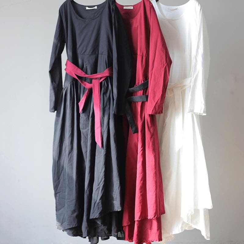 Asymmetrisches Boho Zen Kleid