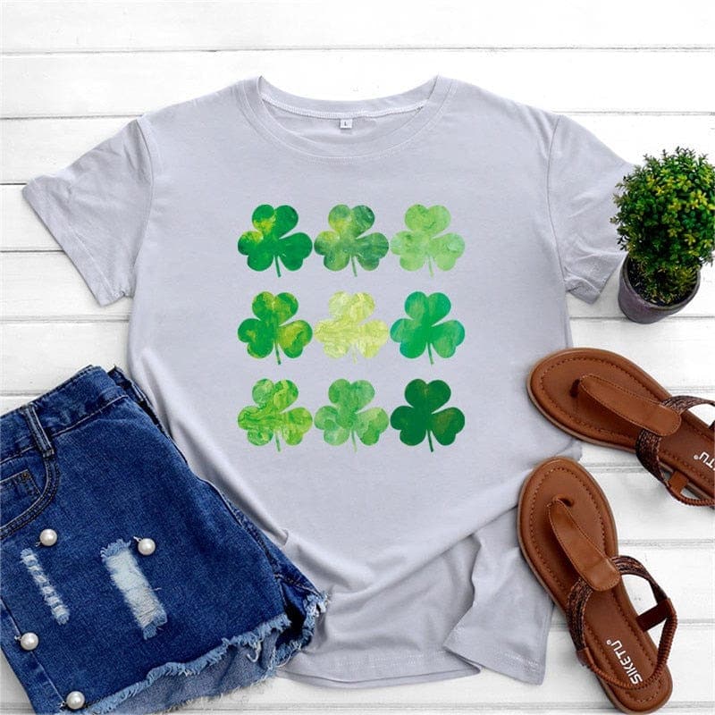 3 Leaves Clover O-Neck T-Shirt