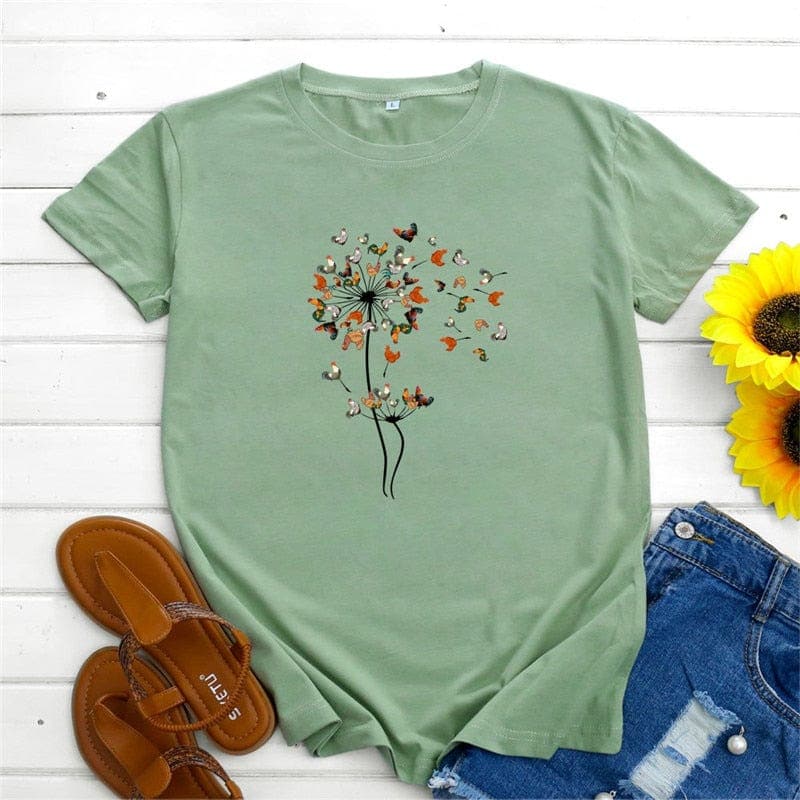 Blooming Dandelion Graphic Tee