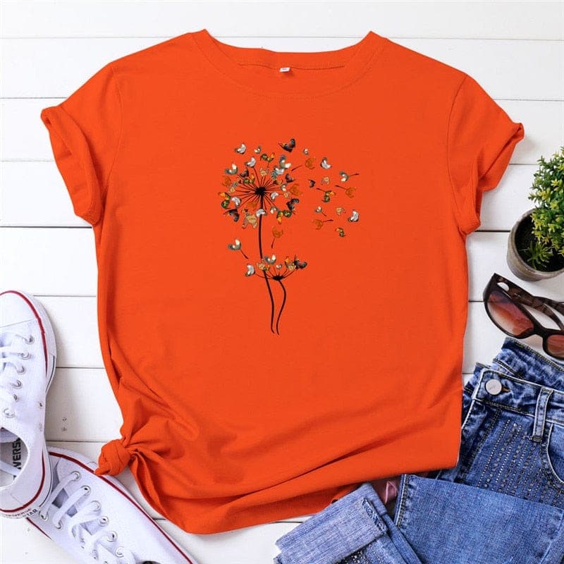 Blooming Dandelion Graphic Tee