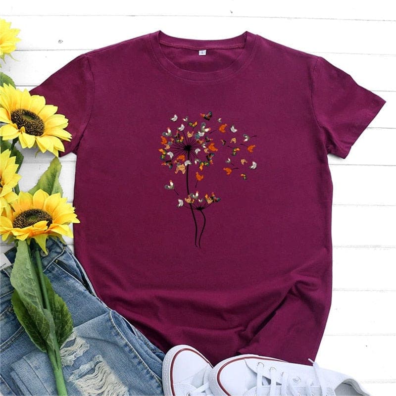 Blooming Dandelion Graphic Tee