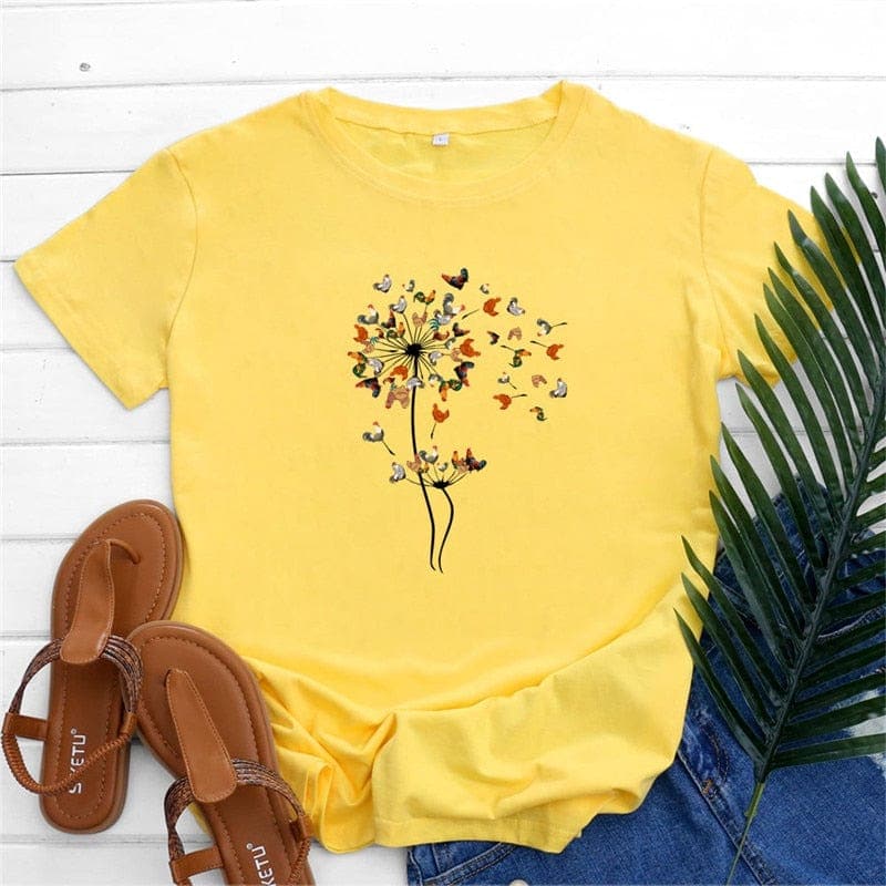 Blooming Dandelion Graphic Tee