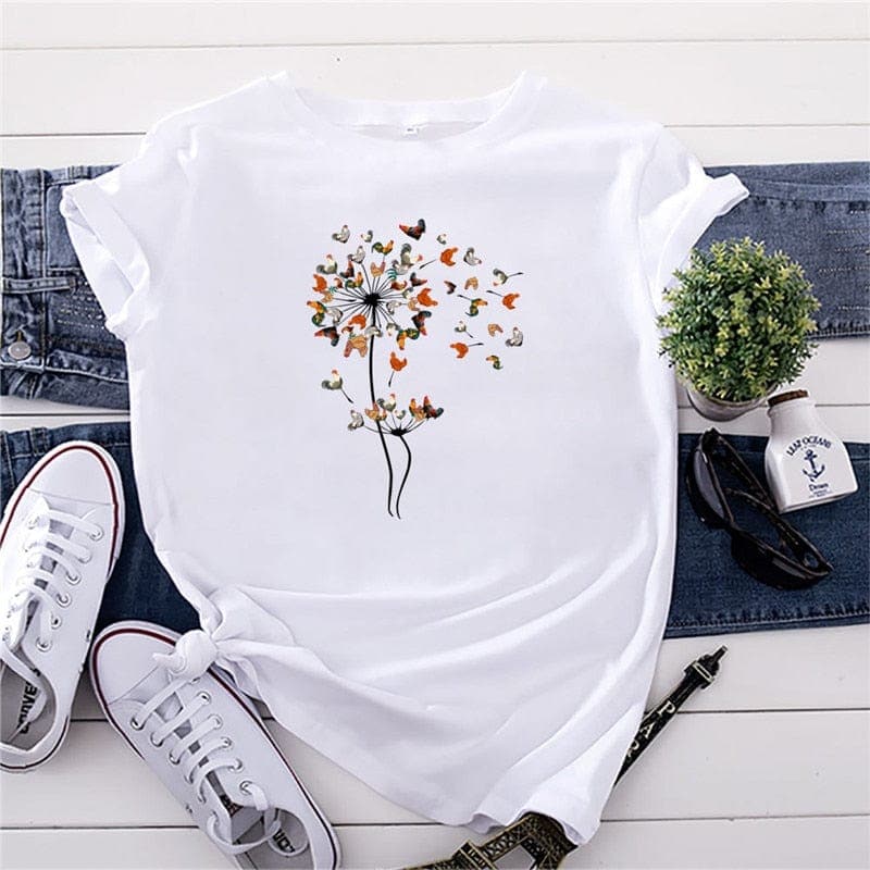 Blooming Dandelion Graphic Tee