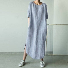 Alba Loose Cotton Linen Dress