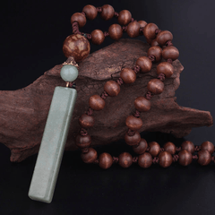 Collier en bois de santal tibétain Anpu