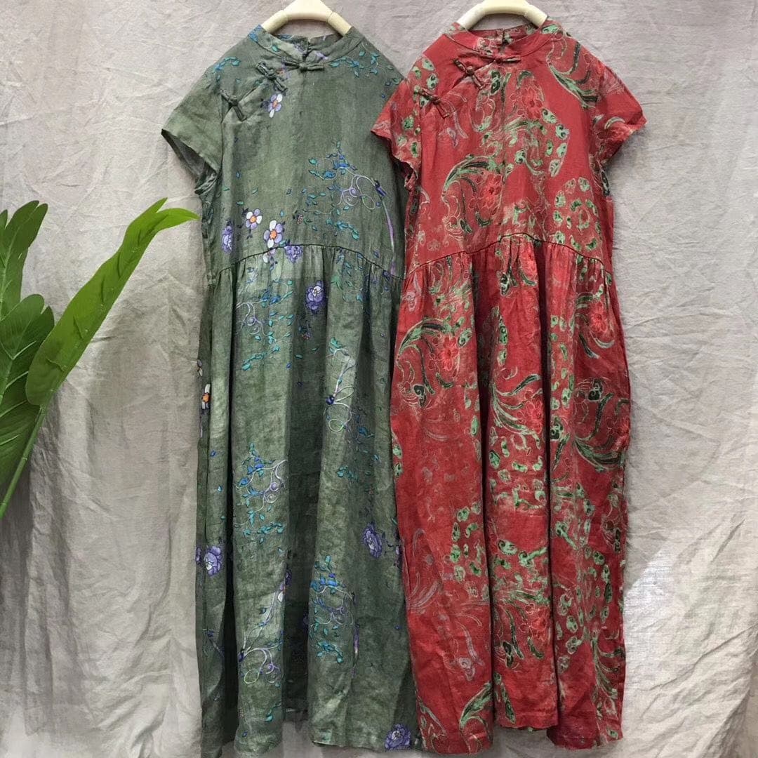 Kira geblümtes chinesisches Kleid