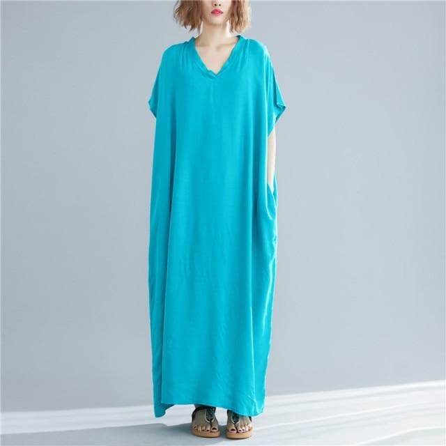 Einfarbiges Kaftan-Kleid „Diana“