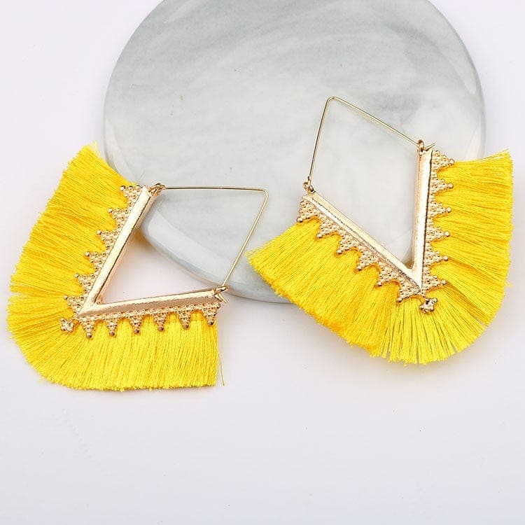 Bohemia Long Pendant Tassel Earrings