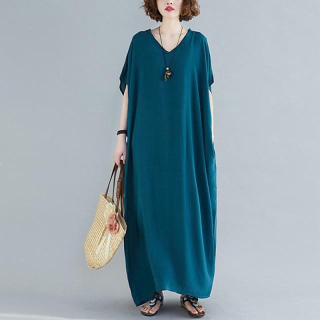 Einfarbiges Kaftan-Kleid „Diana“