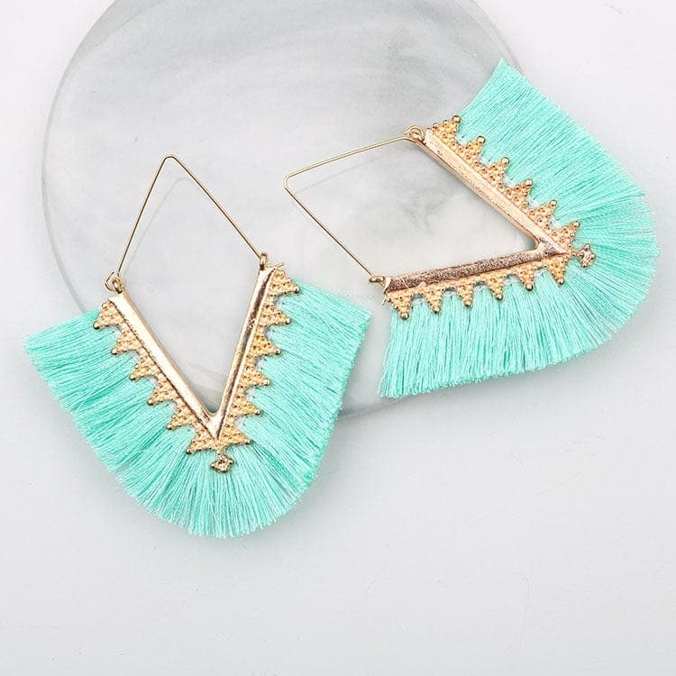 Bohemia Long Pendant Tassel Earrings