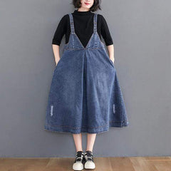 Robe salopette en jean vintage Madison