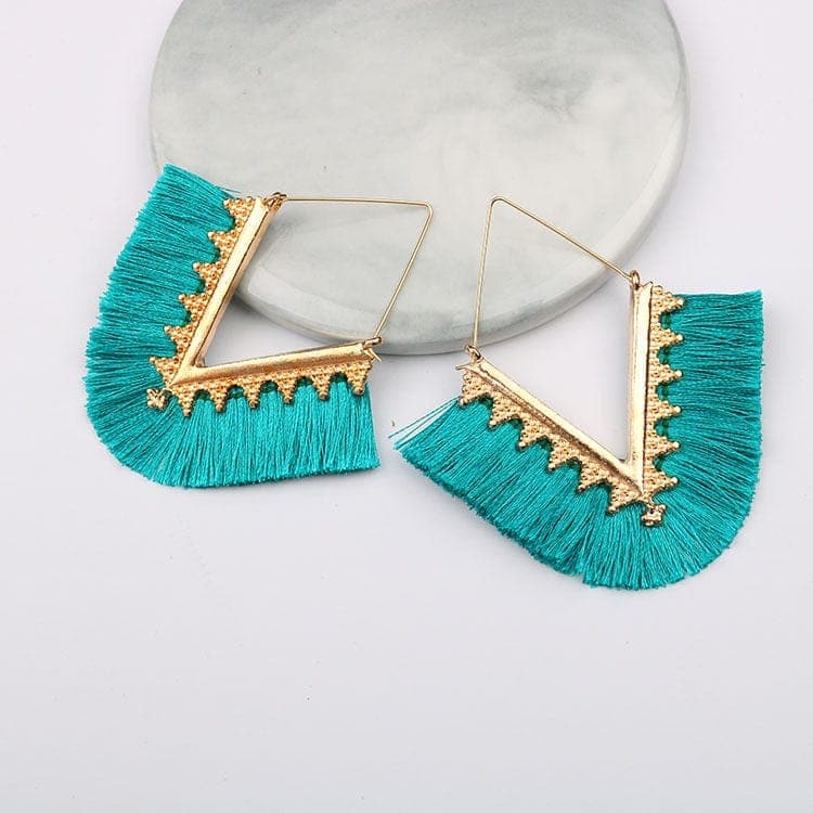 Bohemia Long Pendant Tassel Earrings