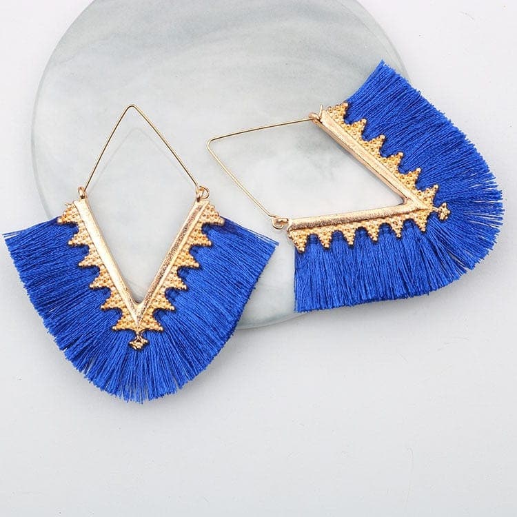 Bohemia Long Pendant Tassel Earrings