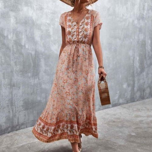 Samaj Boho-Kleid mit Blumenmuster