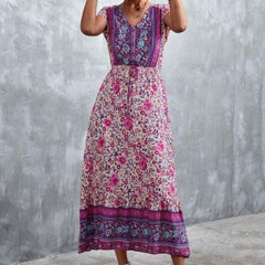 Samaj Boho-Kleid mit Blumenmuster