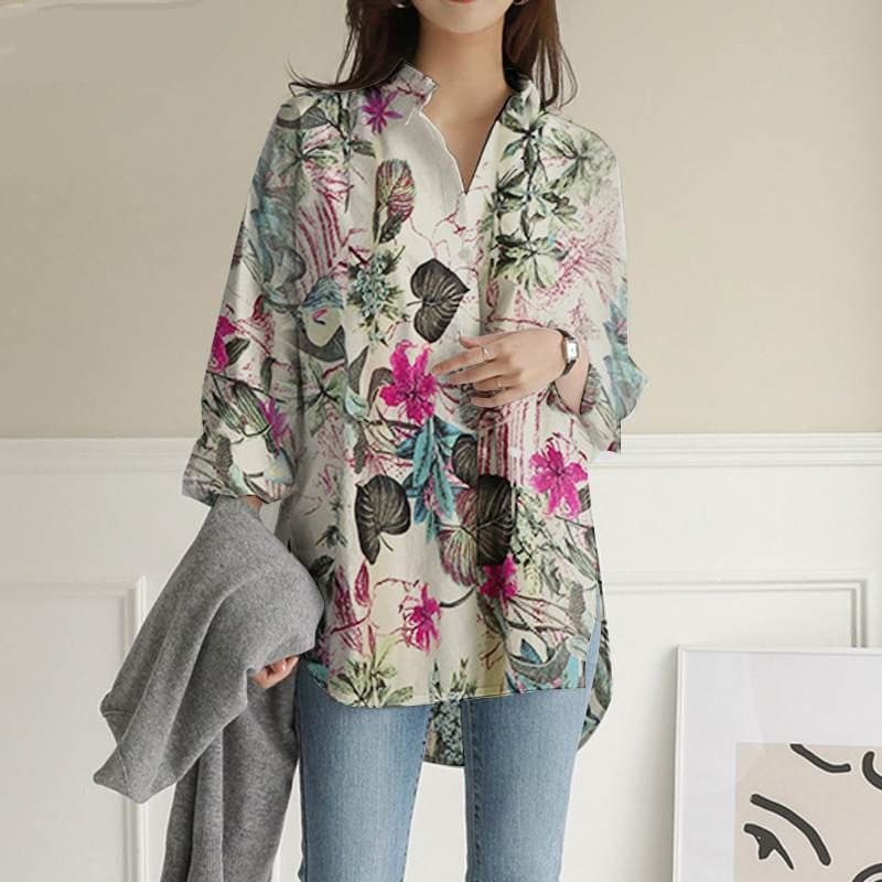 Eliza Loose Nature Inspired Shirt