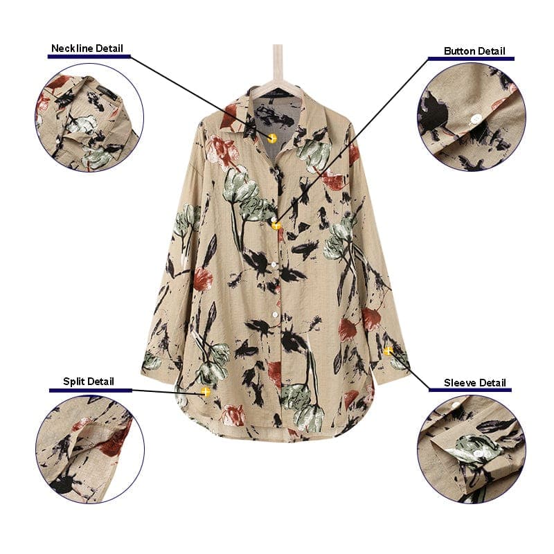 Eliza Loose Nature Inspired Shirt