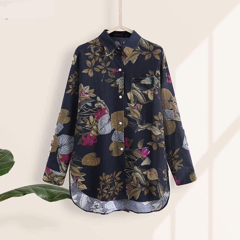 Eliza Loose Nature Inspired Shirt