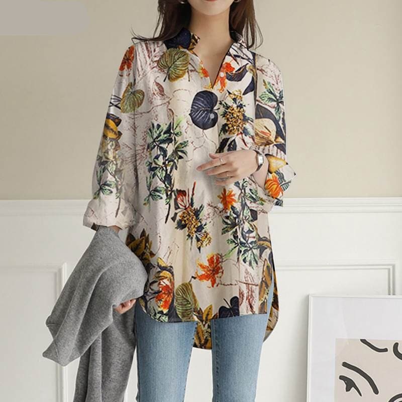 Eliza Loose Nature Inspired Shirt