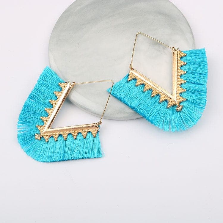 Bohemia Long Pendant Tassel Earrings