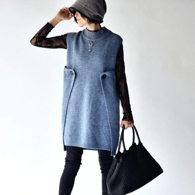 Joanna Loose Turtleneck Vest