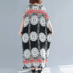 Kaftankleid mit Tribal-Mandala