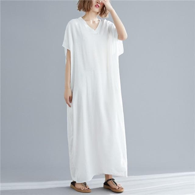 Einfarbiges Kaftan-Kleid „Diana“