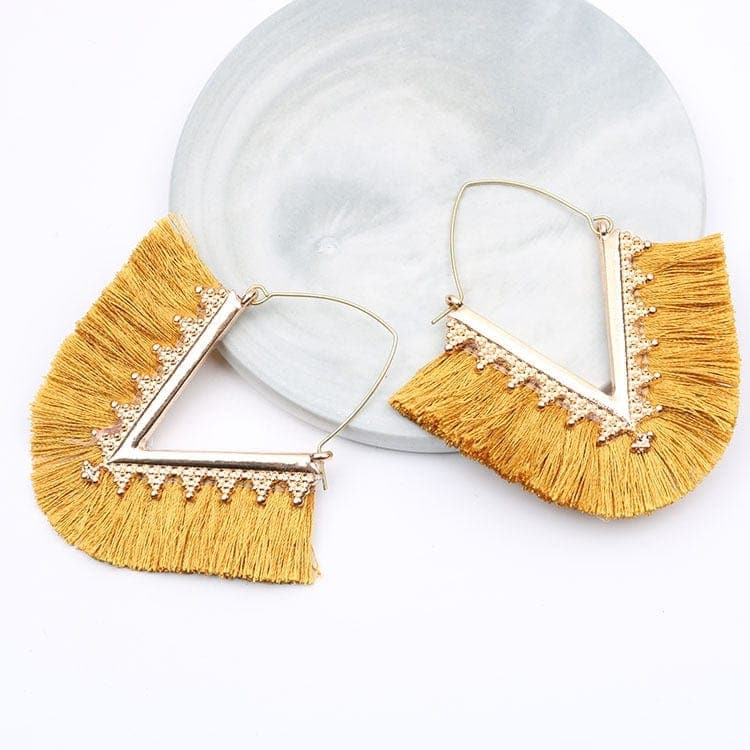 Bohemia Long Pendant Tassel Earrings