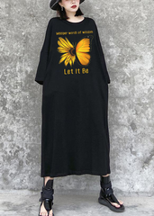 Robe longue noire Love Sunflower Tenues de style urbain