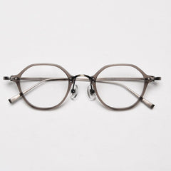 Eman Vintage Geometric Glasses Frame