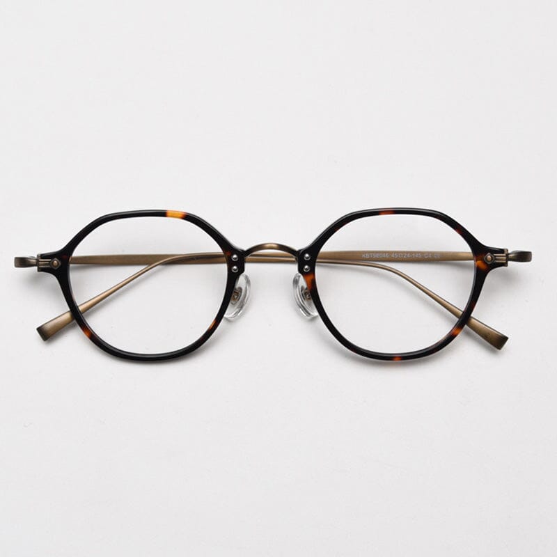 Eman Vintage Geometric Glasses Frame