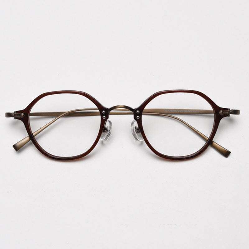 Eman Vintage Geometric Glasses Frame