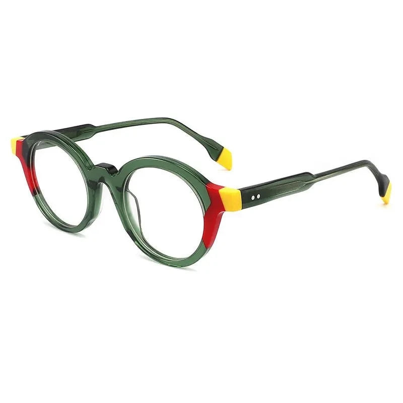 Rundes Vintage-Brillengestell aus Acetat „Giggs“