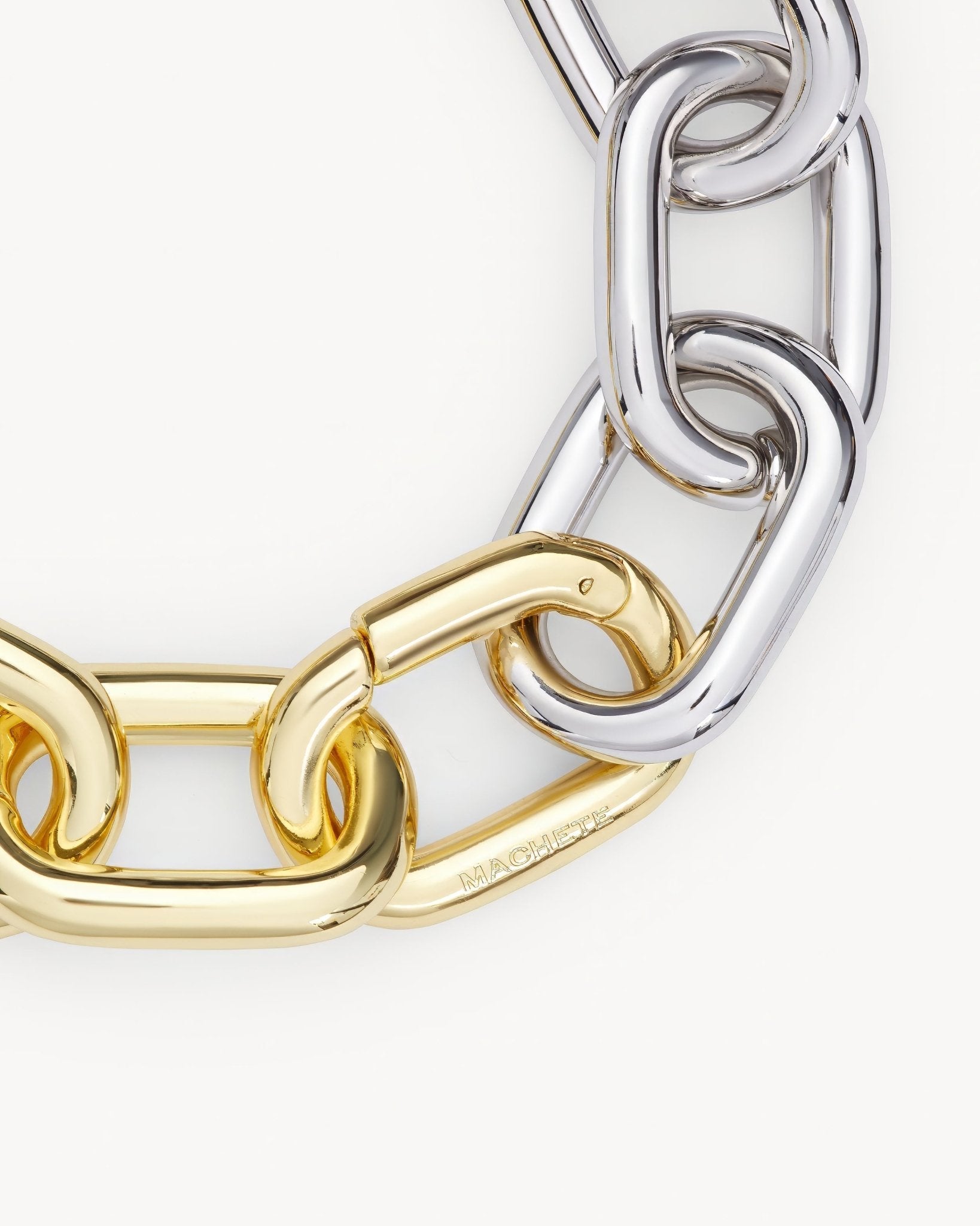 Interchangeable Link Bracelet in Gold + Silver Split