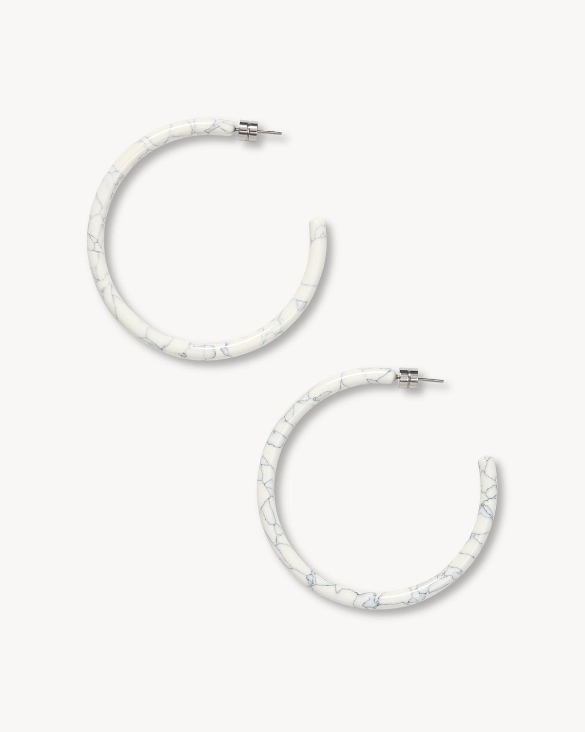 Large Hoops in Marble