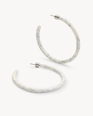 Large Hoops in Marble