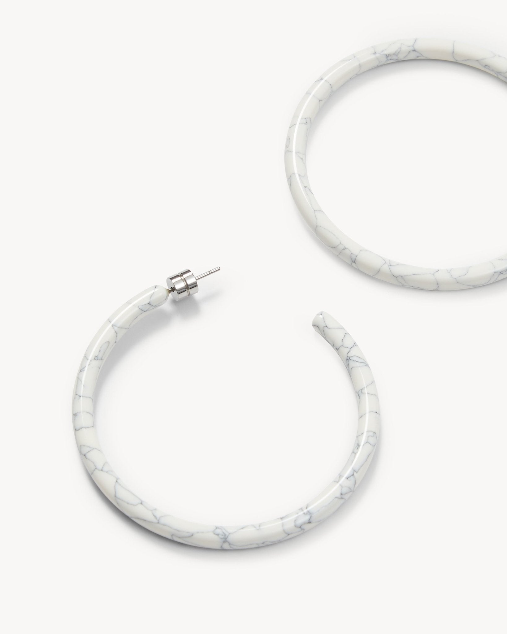 Large Hoops in Marble